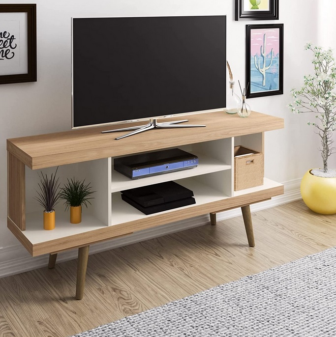 Mueble TV roble crema CRETA 136