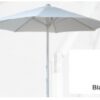 Parasol aluminio lona blanco 300cm