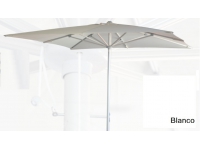 Parasol aluminio lona blanco 300x300