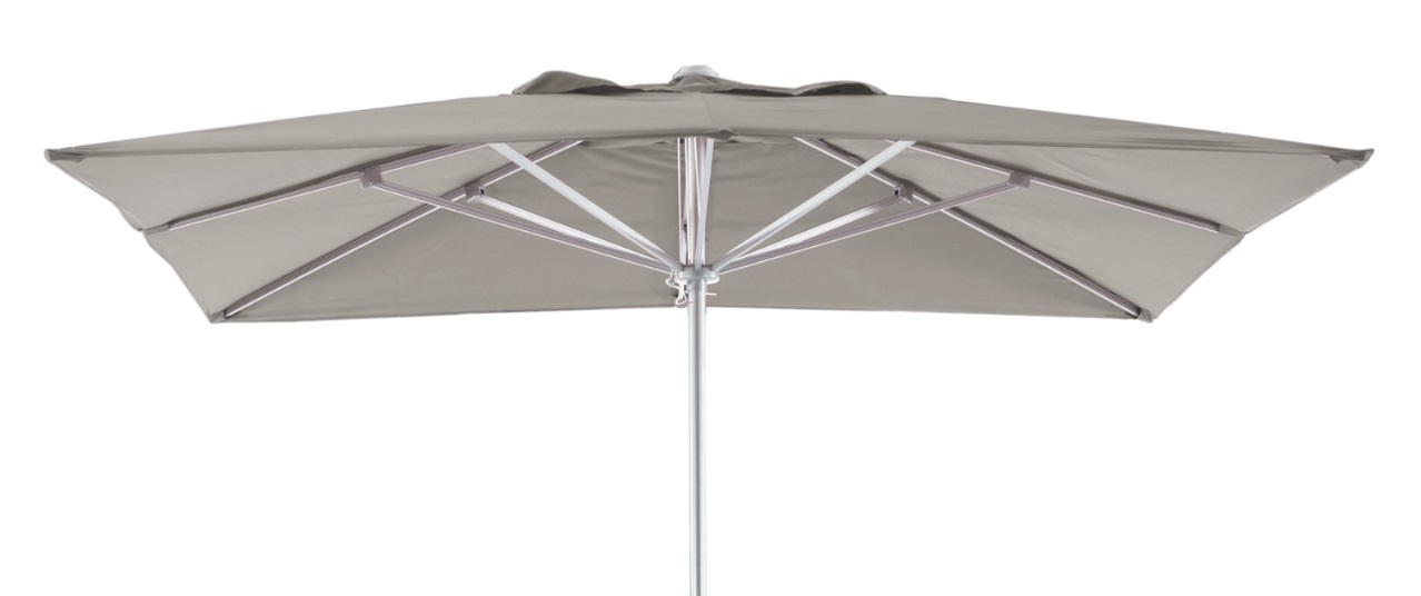 Parasol aluminio lona taupe 300x300