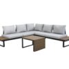 Sofa rinconera aluminio alumininio antracita poliwood Laguna