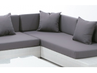 Set lounge rattan blanco Yala