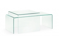 Mesa centro cristal templado 110x50