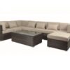 Set Modular lounge rattan Garbi