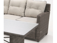 Set de terraza comedor rattan Maldivas