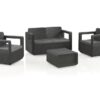 Set sofa terraza poliratan antracita kuramathi 4 plazas