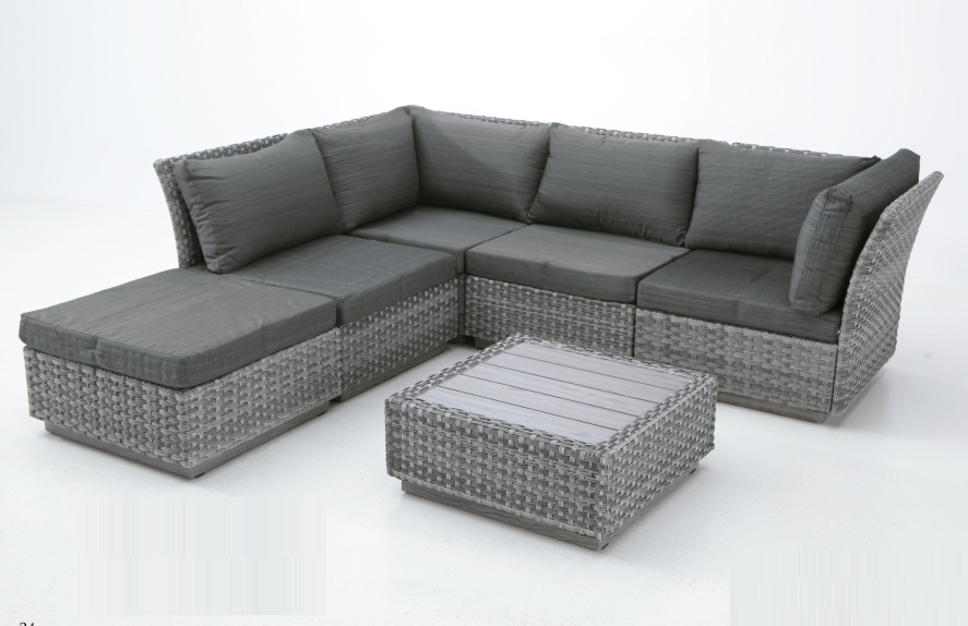 Sofa de terraza esquinero rattan tripoli