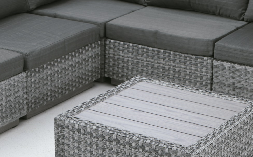 Sofa de terraza esquinero rattan tripoli