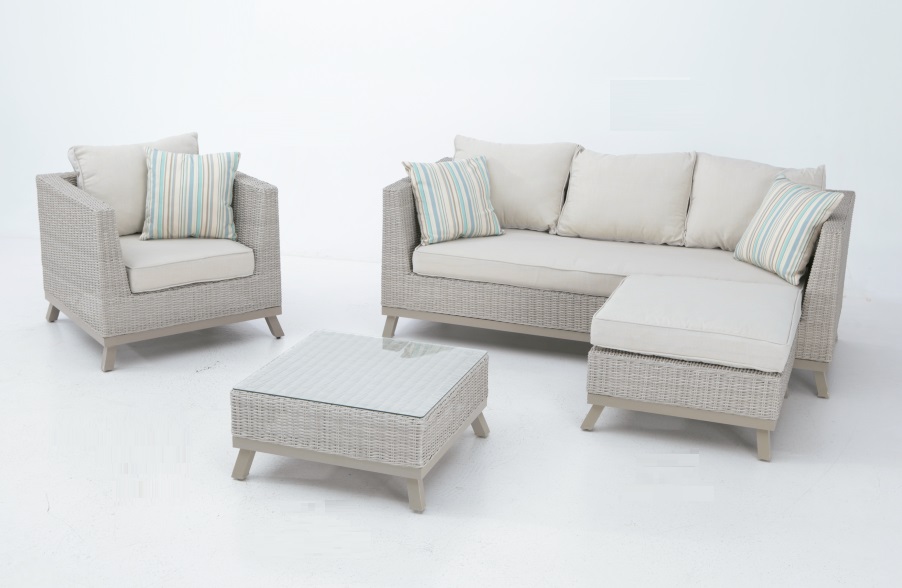 Set rattan redondo color natural darwin