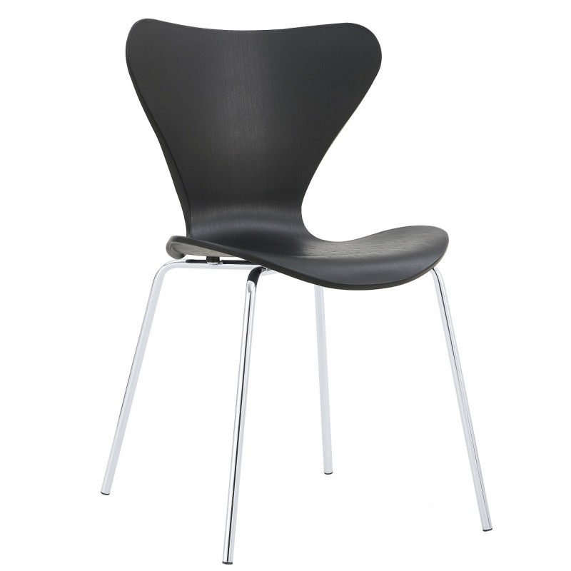 Silla Series 7 Jacobsen polipropileno negro