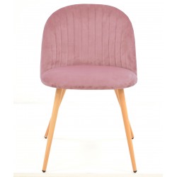 Silla Velvet terciopelo rosa