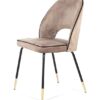 Silla Glam terciopelo beige DC-539