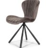 Silla terciopelo concha giratoria DC-543 marron