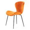 Silla concha terciopelo naranja DC-541