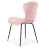 Silla concha terciopelo rosa DC-541