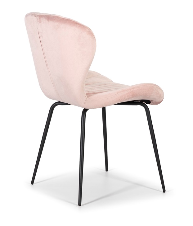 Silla concha terciopelo rosa DC-541