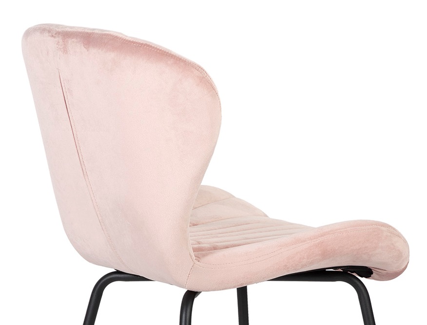 Silla concha terciopelo rosa DC-541