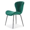 Silla concha terciopelo verde DC-541