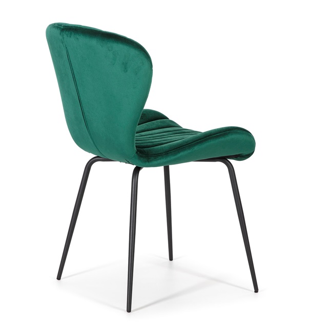 Silla concha terciopelo verde DC-541