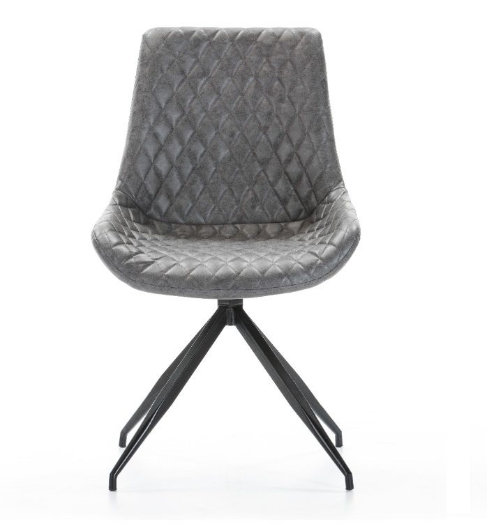 Silla giratoria DC-118 ecopiel gris