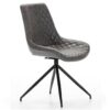 Silla giratoria DC-118 ecopiel gris