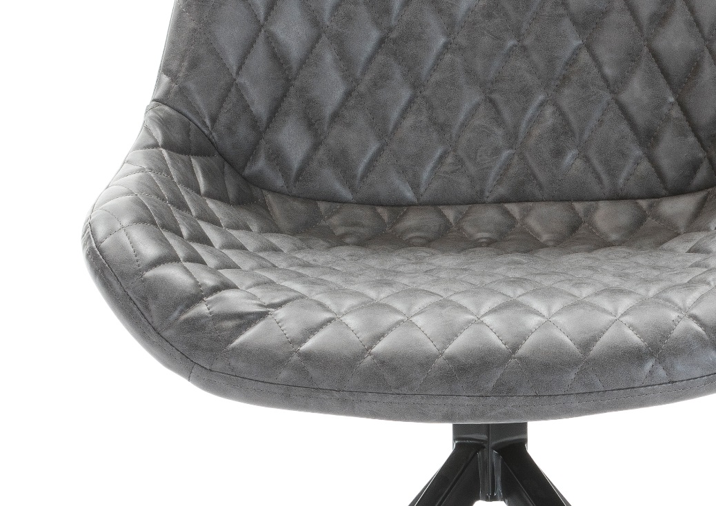 Silla giratoria DC-118 ecopiel gris