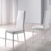 Silla Claudia polipiel blanco