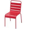 Silla Deco metal rojo vintage