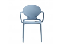 Silla medallon Gio brazos Azul Claro