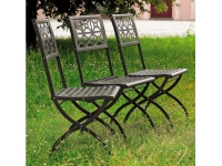 Silla jardin plegable de hierro Isotta