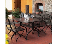 Silla jardin plegable de hierro Isotta