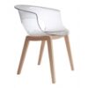 Silla MissB Natural transparente