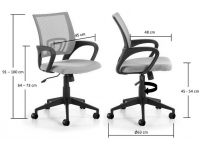 Silla operativa ergonomica easy gris