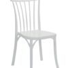 Silla clasica Gozo polipropileno fibra de vidrio blanco