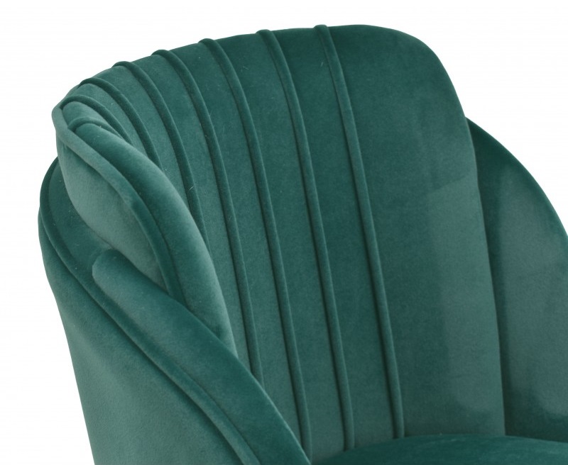 Silla retro velvet terciopelo verde