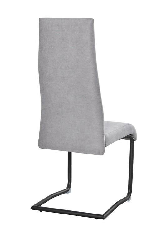 Silla de comedor tela gris Roma