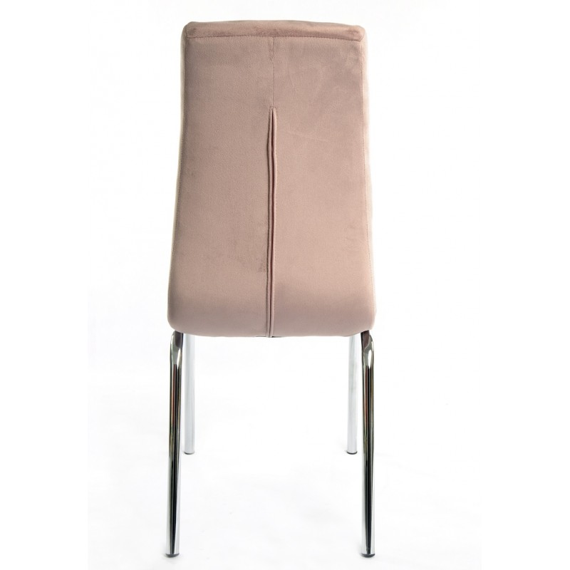 Silla de comedor Jady vevlet rosa