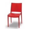 Silla bob polipropileno rojo