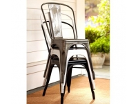 Silla Tolix A Chair metalica blanca