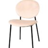 Silla Ursula terciopelo beige respaldo oval