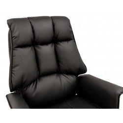 Sillón alto Noa multifunción similpiel negra