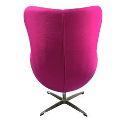 Sillon Egg tejido cachemira fucsia