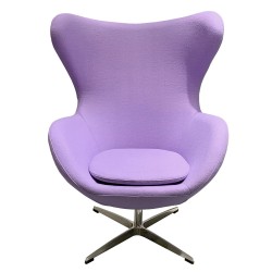 Sillon Egg tejido cachemira lila