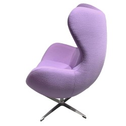 Sillon Egg tejido cachemira lila