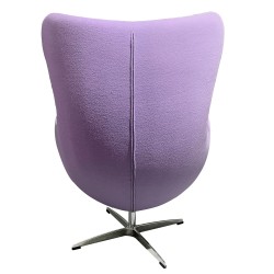 Sillon Egg tejido cachemira lila