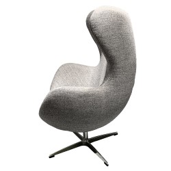 Sillon Egg tejido cachemira gris