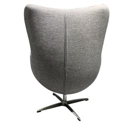 Sillon Egg tejido cachemira gris