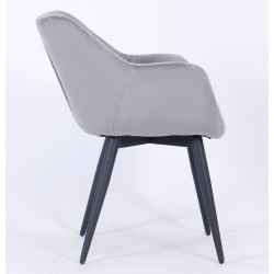 Sillon Brayton tapizado velvet gris