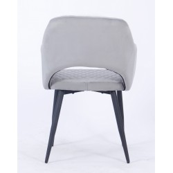 Sillon Boston tapizado velvet gris