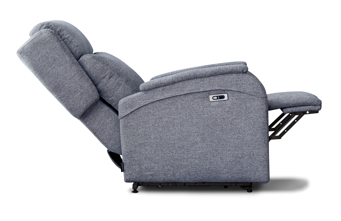 Sillon relax oslo elevable powerlift tela gris